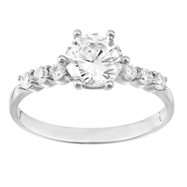 9K (375) White Gold: 1.8gr; # Cubic Zirconia: 0.15ct