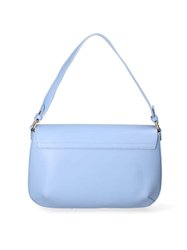 Bolso bandolera para mujer. El cierre es con botón magnético. Los bolsillos internos son uno con cremallera. Los bolsillos externos están ausentes. La bandolera es ajustable y extraíble en piel. El mango es de piel. Hay un compartimento interno. El material exterior es piel auténtica arrugada. Internamente está forrado en tejido 70% algodón - 30% poliéster. Medidas: 31x19x5 cm. Hecho en Italia