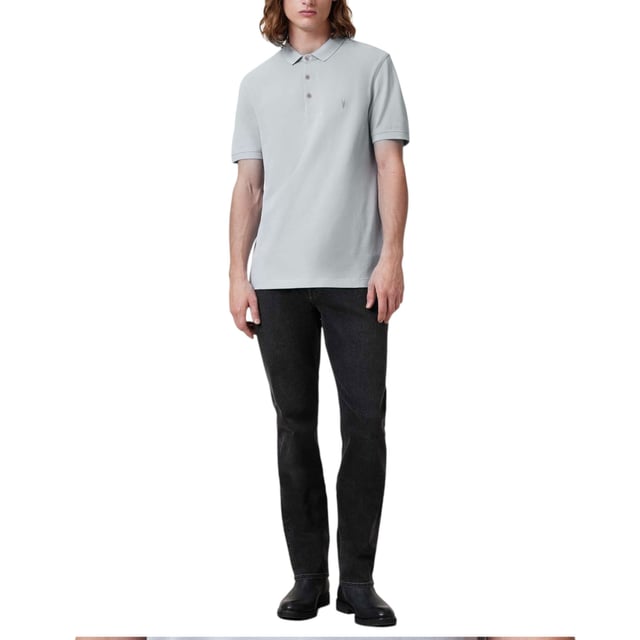 All Saints Men’s Pique SS Polo Shirts
Style Name: Reform
Style Code: M075PB
100% Cotton
Made In India
Slim Fit
3 Button Placket
Ramskull Logo to the Chest
Knitted Rib Collar And Cuffs
Short Sleeve
Casual Wear, Comfort Fabrics
Soft And Breathable
Machine Washable
