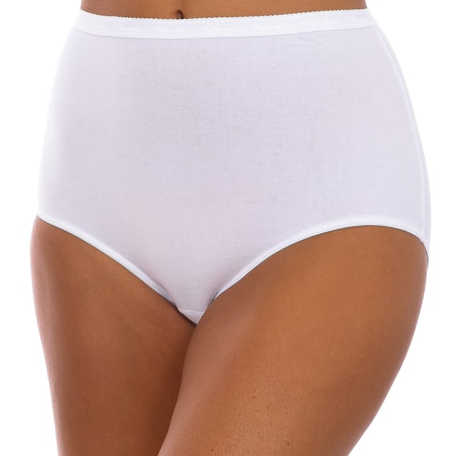 Pack-2 compression briefs Playtex.
 White color
 Ultra-flat elastic waist.
 Non-slip material.
 Invisible effect and shape maintenance.
 breathable fabric
 Flat seams and views in tone.

 Composition: 95% Cotton, 5% Elastane

 Wash at maximum temperature.
 -Do not bleach.
 -Do not use dryer.
 -Do not use iron.
 -Do not dry clean.
 Composition: 95% Cotton, 5% Elastane
 Care:
Wash at maximum temperature 30º.
 Do not use bleach.
 Do not use dryer.
 Do not use iron.
 Do not dry clean.