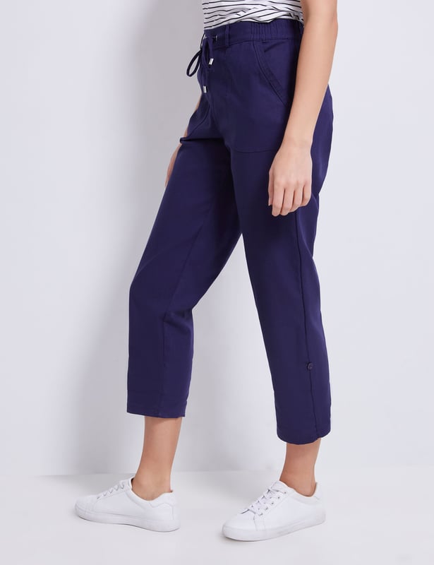 Katies navy pants best sale
