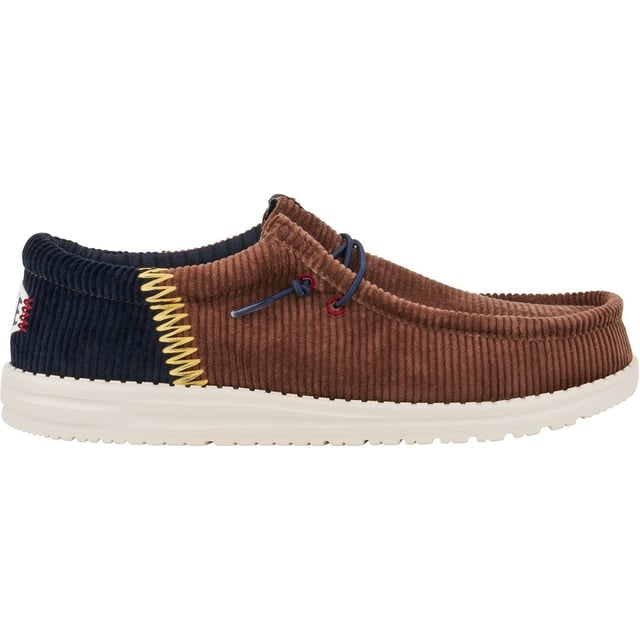 Wally Funk Corduroy brings campus cool and workday style together. Corduroy upper, twill lining and fun colorblock stitching at the heel. Made for busy days or transitioning from work to play.
