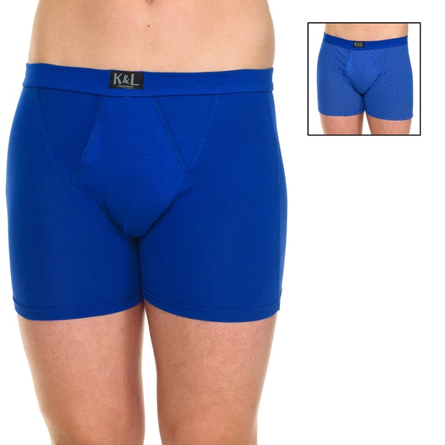 Pack-2 Boxers Kisses&Love
Color Azul-azul circulos
Cinturilla de goma elástica.
Detalle del nombre de la marca en la cinturilla.
Tejido transpirable.
Frontal anatómico con capacidad de sujetar sin apretar.
Costuras vistas a tono.

Composición:  95% Algodón, 5% Elastano

Cuidados:
- Lavar a temperatura máx. 40º.
- No usar lejía.
- No usar secadora.
- No planchar.
- No lavar en seco.