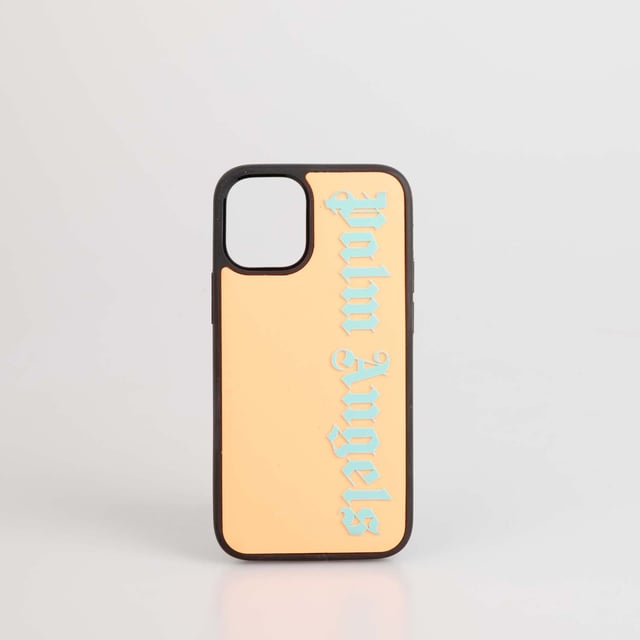Palm Angels Classic Logo iPhone 12 Mini Case in orange fluo green.- Palm Angels logo printed in fluo green at front.- Two-tone design.- iPhone 12 Pro Mini Compatible.- Presented in branded gift box.- 40% Acrylic  40% Polyvinylchloride  20% Polyurethane.- Ref: PMPA0290016671