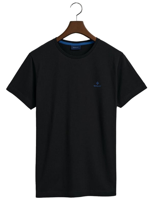 Gant Contrast Logo T-Shirt is a classic crew-neck tee with contrast color logo embroidery on the chest. Feature Short Sleeves and a Crew Neckline. Crafted With 100% Cotton, these Lightweight and breathable Regular Fit T-shirts are Machine Washable.