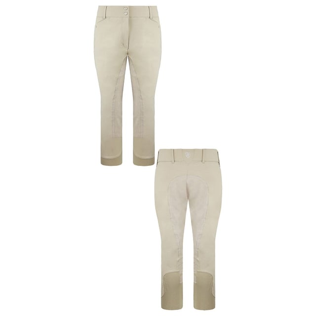 Premium four-way performance stretch fabric and performance mesh calf panels for an unparalleled ride. The Heritage Elite delivers technical performance in a traditional package.
4-way performance stretch nylon/cotton blend
Synthetic suede full seat
Scholler® NanoSphere® stain-repellent finish
Ariat® V3® elastic "V" panel built into the back waistband for superior stretch and recovery
Core Control Technology® provides targeted support for core muscles and slims the silhouette
CFS™ Calf Fit System provides custom support at the calf and ankle, alleviating pressure points and friction
Front slant pockets
Euro seat
Premium logo trim