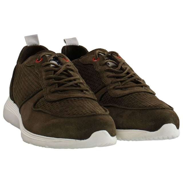 Hackett Xtra Light Lace-Up Brown Suede Leather Mens Trainers HMS20815 8HZ