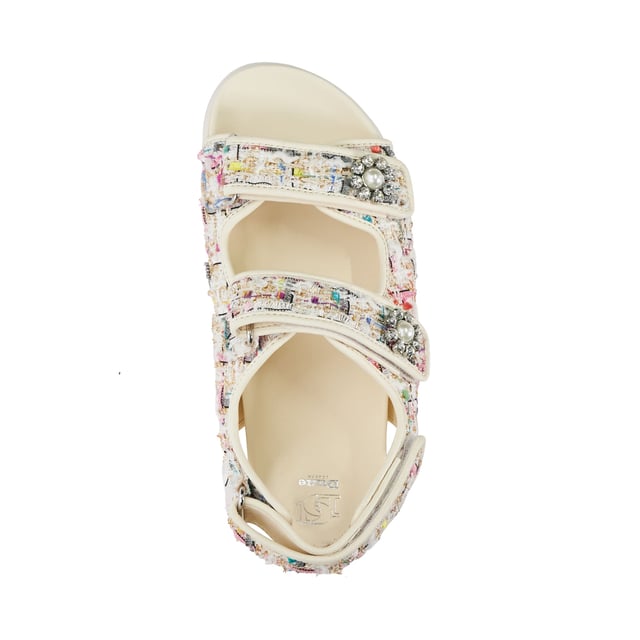 Dune Ladies Lamara Double Strap Embellished Sandals