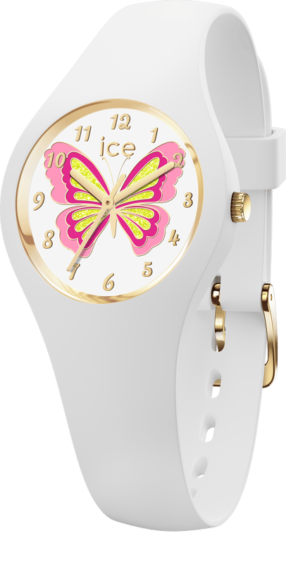 This Ice Watch Ice Fantasia - Butterfly Lily Analogue Watch for Girls is the perfect timepiece to wear or to gift. It's White 28 mm Round case combined with the comfortable White Silicone watch band will ensure you enjoy this stunning timepiece without any compromise. Operated by a high quality Quartz movement and water resistant to 10 bars, your watch will keep ticking. Display a touch of fun and magic on your wrist with the ICE fantasia - Butterfly Lily watch! High quality 19 cm length and 12 mm width White Silicone strap with a Buckle Case diameter: 28 mm,case thickness: 9 mm, case colour: White and dial colour: Multicolour