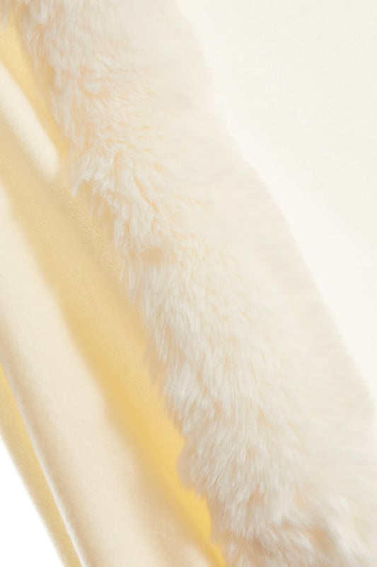 - Knitted - Faux fur collar - Tassel finish - Cape style - Always check the care wash label - Cool hand wash with mild detergent