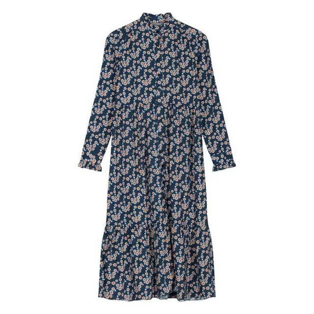 Regatta X Orla Kiely Midi Summer Dress – 100% Cotton Coolweave, Daisy Print, Tiered Design