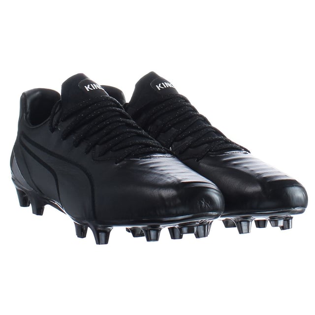 Puma King Platinum FG AG Black Mens Football Boots