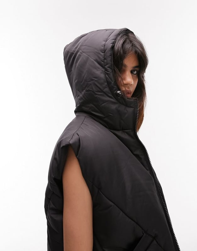 Topshop hot sale sleeveless jacket