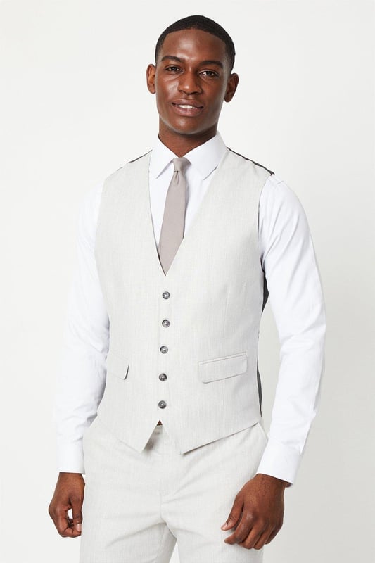 Burton grey waistcoat shop