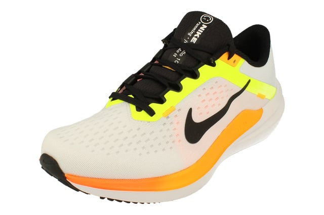 Nike Air Winflo 10 Mens Trainers Multicoloured Nike Air Winflo 10 Mens Dv4022 - White Black Volt Laser Orange 101
