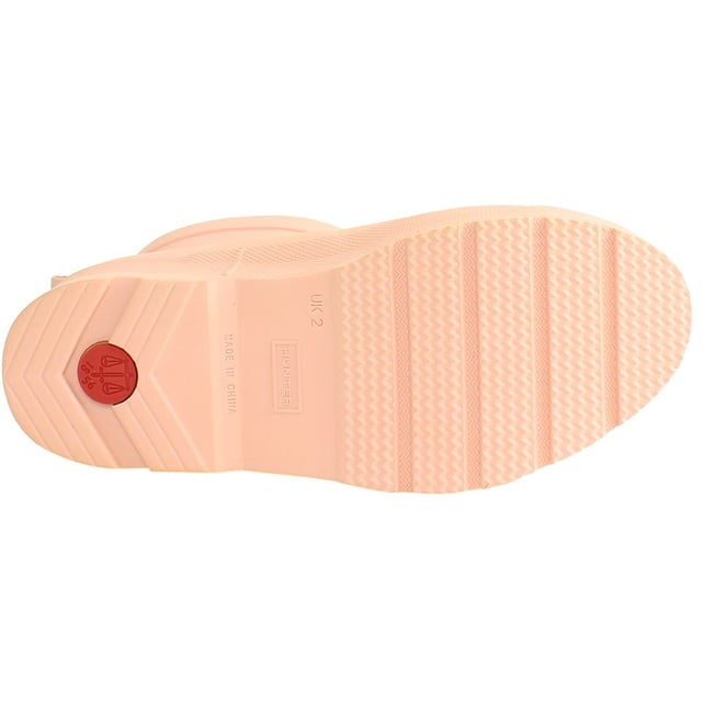 Dive into a world of vibrant style and outdoor fun with the Hunter Play Big Kids Pink Wellington Boots. Designed for young adventurers, these boots combine playful aesthetics with the renowned durability of Hunter, making them the perfect companion for all kinds of outdoor escapades. Let's explore the key features that set these boots apart:

 Bold Pink Color:  Make a statement with the eye-catching and vibrant pink color. These boots add a playful touch to your child's wardrobe, ensuring they stand out during rainy days or outdoor play.

 Waterproof Performance:  Crafted from high-quality, waterproof rubber, these Wellington boots keep little feet dry in wet conditions. They're ideal for puddle jumping, rainy days, and any other water-related adventures.

 Lightweight and Flexible:  The Hunter Play boots are designed to be lightweight and flexible, allowing for easy movement and agility. This makes them perfect for active play and exploration.

 Pull-On Handles:  Equipped with convenient pull-on handles, these boots make it easy for kids to put them on and take them off independently. This feature encourages a sense of autonomy and self-sufficiency.

 Durable and Resilient:  Built with the durability that Hunter is known for, these boots can handle rough and tumble play. They are resilient enough to withstand the challenges of outdoor adventures, ensuring longevity.

 Grippy Outsole:  The sturdy outsole provides excellent traction on various surfaces, promoting stability and preventing slips, making them suitable for different terrains.

Encourage your child's sense of adventure and self-expression with the Hunter Play Big Kids Pink Wellington Boots. Whether it's a rainy day or a playful outdoor exploration, these boots are not just footwearâ€”they're a colorful companion for your child's journey into the great outdoors.