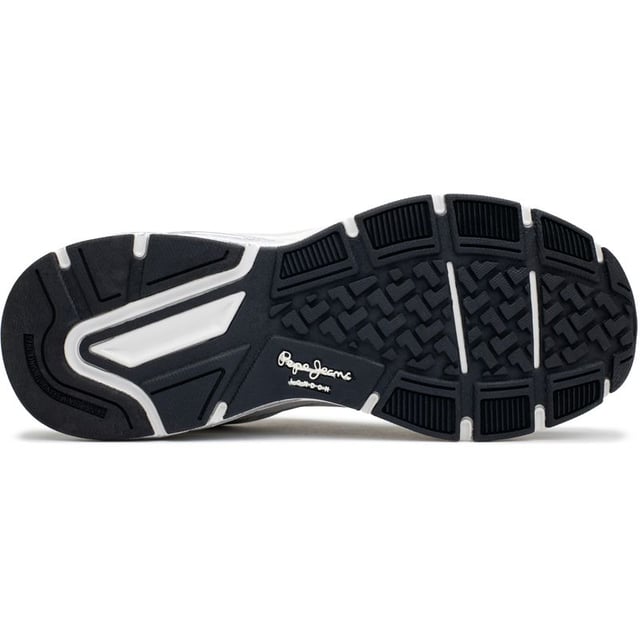 Step Into The Spotlight With Pepe Jeans London Dave Trainers, Where Fashion Meets Function. Crafted To Make A Dazzling Sporty Statement, These White Trainers Feature A Sleek Polyurethane Upper, Silver Metallic Details, And Suede Accents. Mesh Fabric Ensures Breathability, While The Rubber Sole And Tpu Stabiliser Provide Support And Stability. Finished With The Iconic Pepe Jeans Logo, These Trainers Epitomise Chic Athleticism.