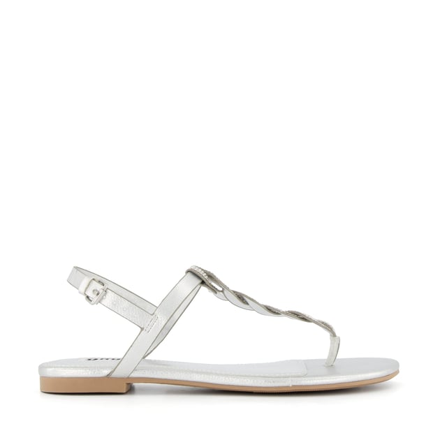 Silver dressy flip clearance flops