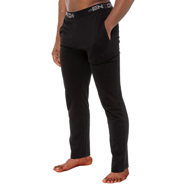 These Regular fit EZLP585 Lounge pants feature 2 side pockets with elasticated waist for comfort, cotton blend for superior comfort, minimal design for classy look.