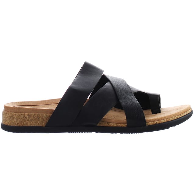 Vionic black flip flops sales