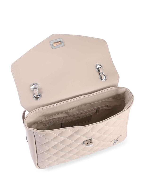 By: V Italia - Detail: V024M-S SAUVAGE MARMO - Colour: Taupe - Composition: 100% LEATHER - Measures: 27x19x7 cm - Made: ITALY