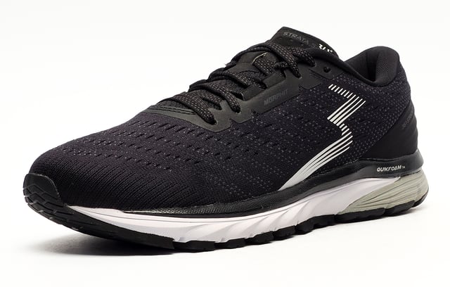 If you're searching for a top-tier running shoe that offers great value, the 361 Strata 5 is an excellent option. This durable, super comfortable shoe is designed to provide extra support and superior cushioning, making it a versatile choice for runners of all types. Built to endure the demands of long-distance running while maintaining stability and a plush feel underfoot.
 Featuring an innovative double-layer textile and mesh upper while a MORPHIT lacing system has been carefully designed to adapt to different foot shapes an anatomically designed tongue reduces pressure across the top of the foot and a full-length QU!KFOAM midsole with a padded heel and ankle collar make the Strata 5 easy to put on and take off delivering a luxurious fit and feel.
 Finished of with a durable rubber outsole enhancing grip on multiple surfaces and ensuring you can reach your goals with speed and precision.

 - Textile / Double-layer mesh mix upper enhances breathability
 - Anatomical pressure free tongue design
 - Soft textile lining for comfortable fit and feel
 - Contoured heel design
 - Morphit supportive and contoured fit system
 - Perfect fit lace up closure
 - OrthoLite comfort cushioned insole
 - Qu!ckfoam and EVA rubber blend midsole
 - Durable outsole
 - 361 branding