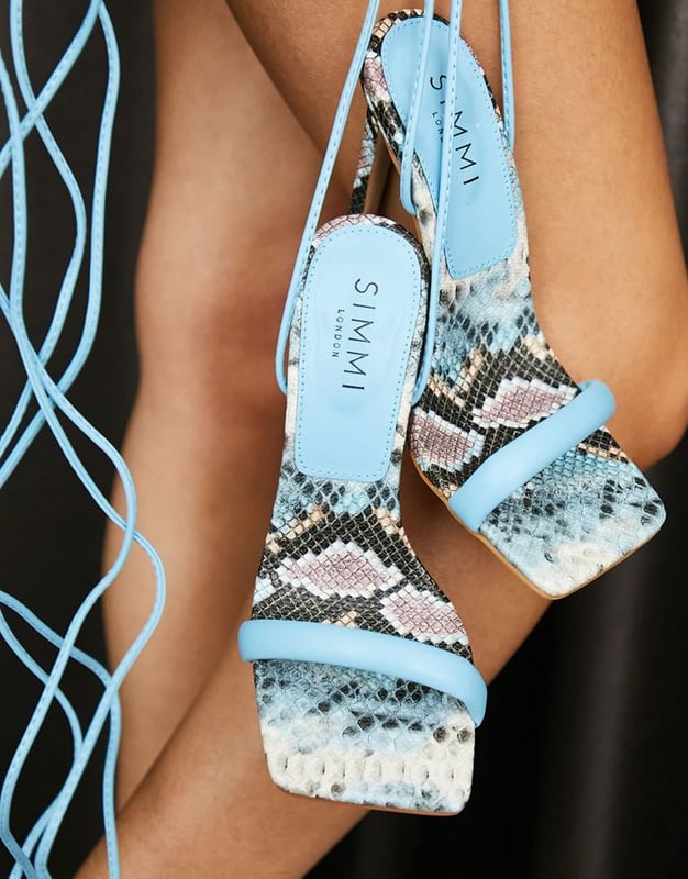 Simmi snakeskin heels hotsell