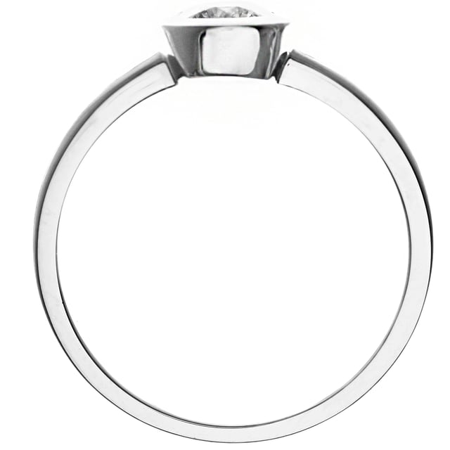 18K (750) witgoud: 3,4 gram; # Diamant: 0,5 ct