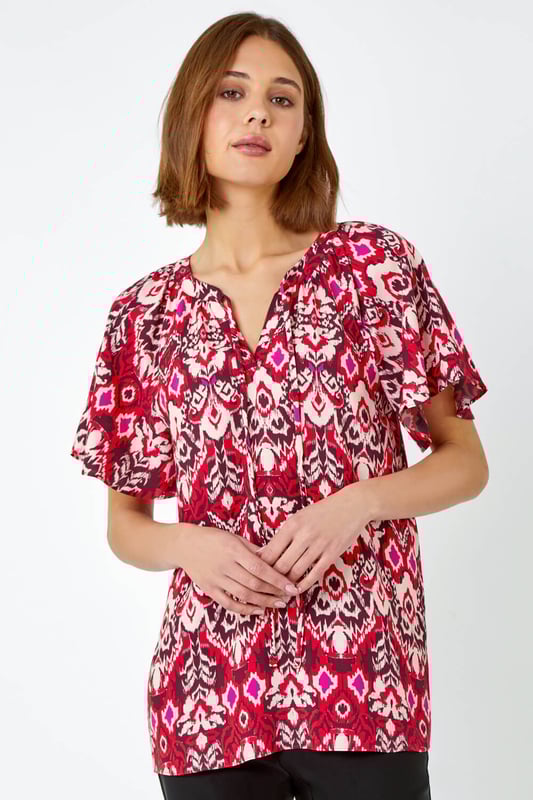 Aztec print top sales