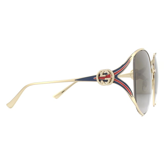 gucci gg0225s gold one size