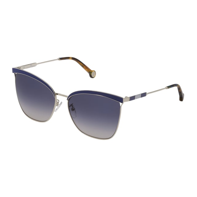 CAROLINA HERRERA SHE151-590514 gafas de sol de mujer• material: metal• color: plata• tamaño: 64/15/140 mm (longitud de la lente / ancho del puente / longitud de la varilla)  DEGRADED