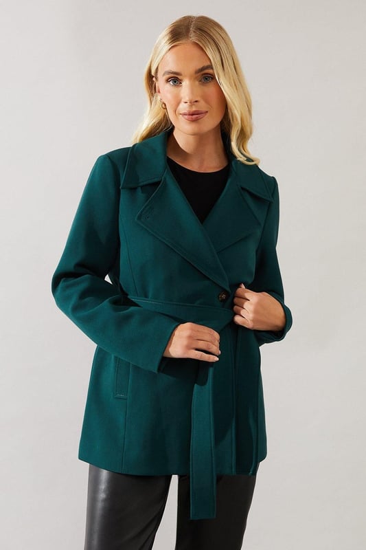 Wallis Berry Coat Womens Smart Jackets Coats