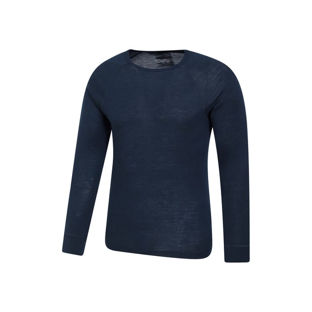 80% Merino Wool, 20% Polyester. Design: Plain. Sleeve-Type: Long-Sleeved. Neckline: Round Neck. Fabric Technology: Anti-Odour, Antibacterial, Breathable, Isotherm, Lightweight, Moisture Wicking, Quick Dry.