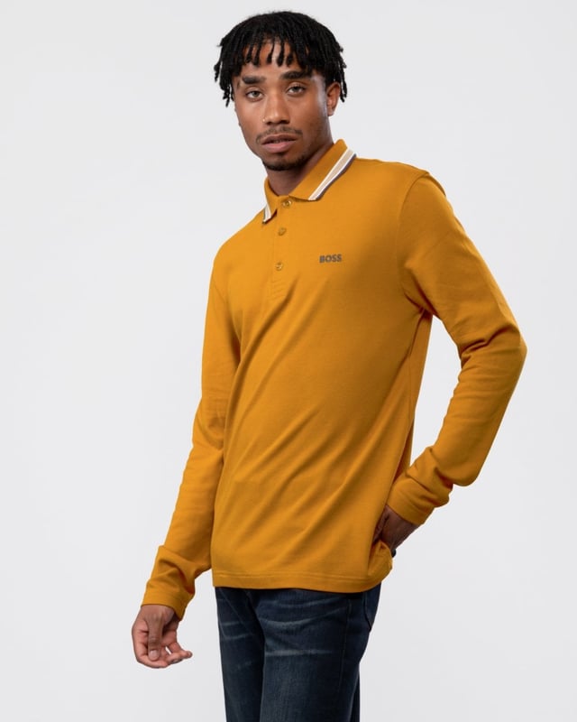 Boss plisy new arrivals long sleeve polo