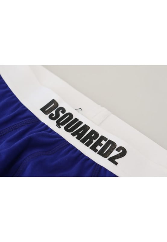 DSQUARED2 Ropa interior.
  Colores azul y blanco.
  Cintura elastica.
  Detalles del logotipo.
  Gran ajuste y comodidad.
  Fabricado en Italia.
  Material: 95% algodon 5% elastano.