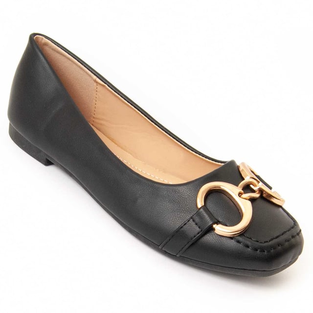 Casual ballerina voor dames. Comfortabele pasvorm. Gemaakt van veganistische materialen. Gemaakt door andere merken voor ons merk.