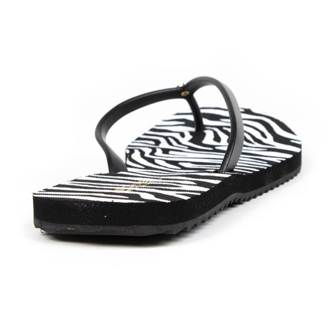Black michael discount kors flip flops