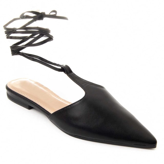 Ballerina voor dames. Comfortabele pasvorm. Gepolsterde inlegzool. Antislipzool. Versterkte stiksels. Gefabriceerd door andere merken voor ons merk.