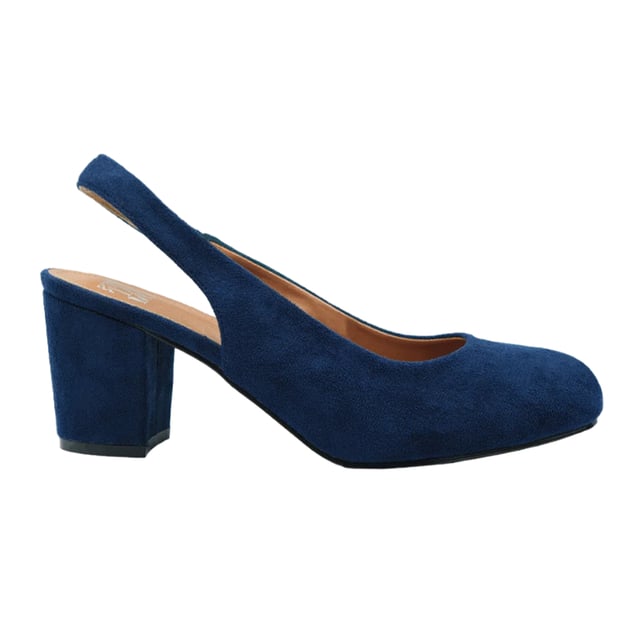 Boven: Suède. Binnenzool: Verstevigd. Buitenzool: Rubber, Tractiegrip. Stoftechnologie: Duurzaam. Slingback. Blokhak. Hakhoogte: 2.7in. Ontwerp: Eenvoudig. Teenstijl: Rond. Sluiting: Enkelbandje. Geschikt voor: Breed.