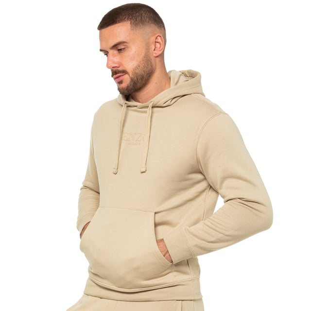 Lange Sweatshirts Herren Enzo Herren Pullover Hoodie Stein