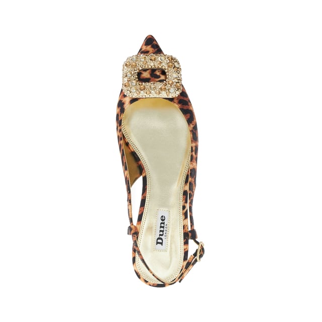 Dune Ladies Confidence Solitaire Sling Back Flats