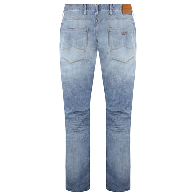 Mens armani distressed jeans top