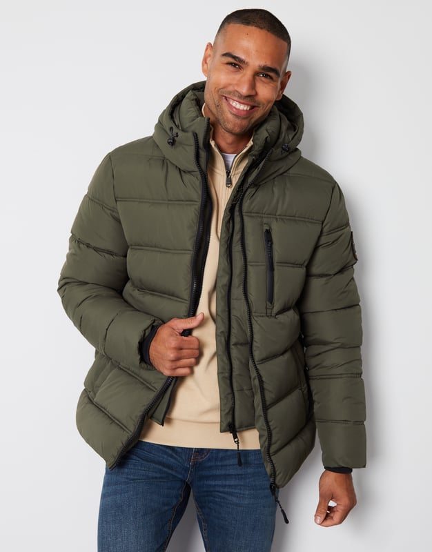 Threadbare hooded outlet padded jacket