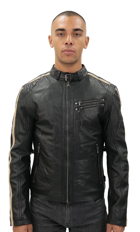 Roots mens leather jacket top