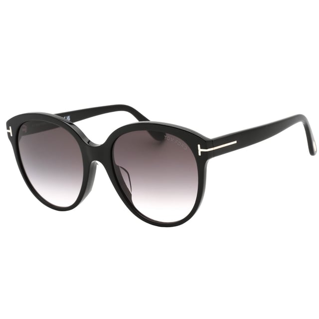 Tom Ford Black Sunglasses, Lens Width = 58mm, Nose Bridge Width = 20mm, Arm Length = 145mm, Sunglasses, Sunglasses Case, Cleaning Cloth and Care Instructions all Included, 100% Protection Against UVA &amp; UVB Sunlight and Conform to British Standard EN 1836:2005, Black Sunglasses