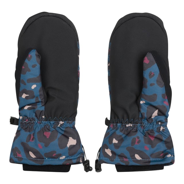 50% Recyceltes Polyester, 50% Polyester. Gewebetechnik: Ared 5000-Material, Atmungsaktiv, Sehr warm, Feuchtigkeitskontrolle, PFOA-frei, PFOS Frei, wasserabweisend, Wasserfest. Marke: Dare 2B. Gummiseil Einsteller, Knebel, Klettverschluss. Verstellbares Handgelenk, Befestigungsclip, Elastisches Handgelenk, Isoliert, Niedrige Füllung, Ohne PFC (per- und polyfluorierte Chemikalien), Daumen aus synthetischem Nubukleder, Strukturierte Handfläche, Strukturierte Daumen. Design: Tierprint, Logo. Bündchen: anpassbar, gerippt. Futterstoff: Thinsulate.