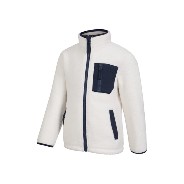 Fabric: Borg, Fleece, Soft Touch. Design: Contrast Colour. Fabric Technology: High Warmth. Cuff: Elasticated. Neckline: High-Neck. Sleeve-Type: Long-Sleeved. Pockets: 2 Side Pockets, 1 Chest Pocket, Zip. Fastening: Full Zip.
