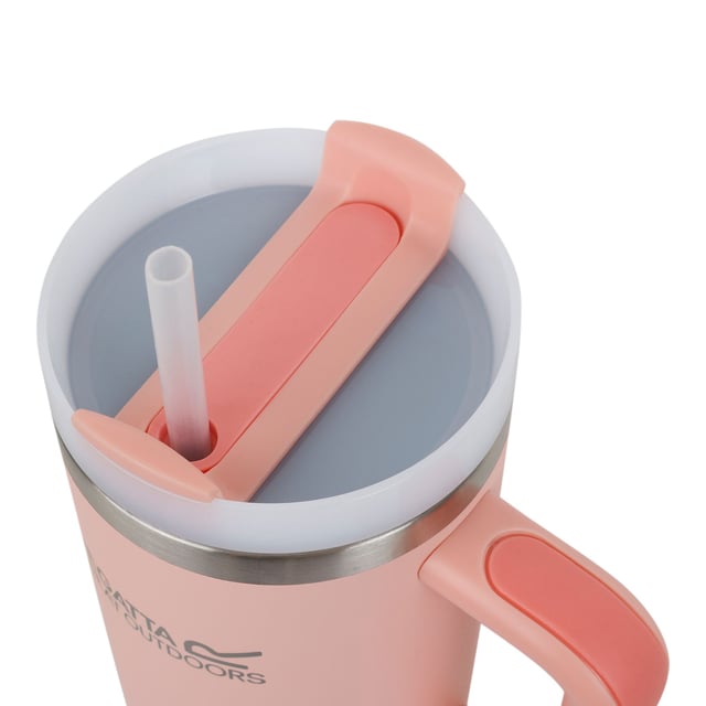 Material: Stainless Steel. Durable. Carry Handle, Double-Walled, Flip Up Straw, Hot Up To 6 Hours, Insulated, Keeps Drinks Cold For 12 Hours, Non-Slip Base, Rubber Base, Screw Top Lid, Spill-Proof Lid. Design: Logo. Capacity: 1.2L.
