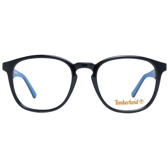 Timberland Round Mens Black TB1626  Glasses are a stylish round design made from high-quality acetate, providing both strength and style. The Timberland logo is prominently displayed on the temples, adding a touch of class to the design. The lightweight and durable frame is perfect for extended periods of wear, making these glasses perfect for everyday use.