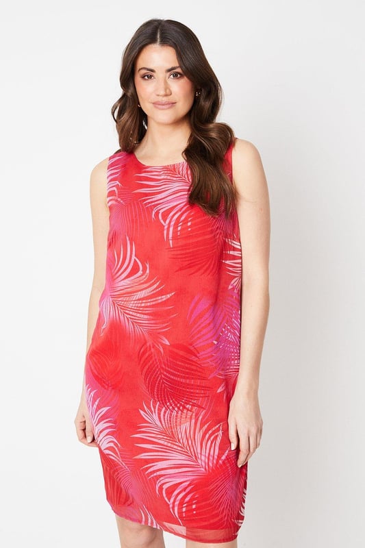 Chiffon shift dress 2025